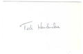 Autographed TED HENDRICKS 3x5 INDEX CARD