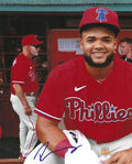 AUTOGRAPHED RAYLIN HEREDIA 8X10 Philadelphia Phillies