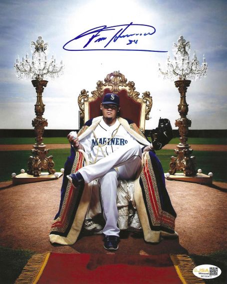 AUTOGRAPHED FELIX HERNANDEZ 8X10 Seattle Mariners Photo JSA