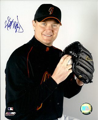 AUTOGRAPHED MATT HERGES 8X10 San Francisco Giants Photo