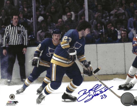 Autographed BOB HESS 8X10 St. Louis Blues Photo