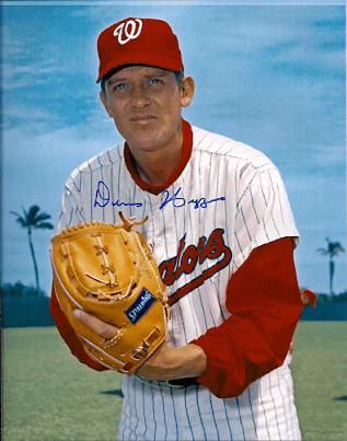 AUTOGRAPHED photo DENNIS HIGGINS Washington Senators