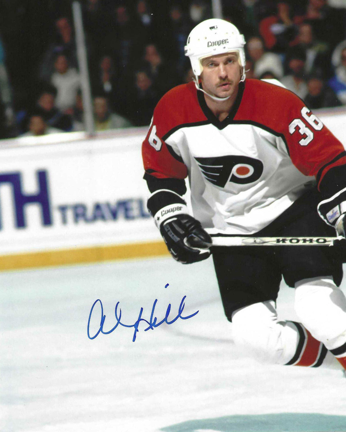 Autographed AL HILL 8X10 Philadelphia Flyers Photo
