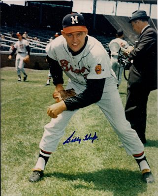 AUTOGRAPHED  photo BILLY HOEFT Milwaukee  Braves