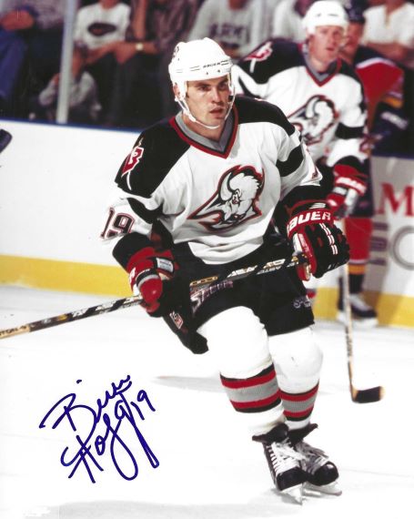Autographed BRIAN HOLZINGER 8X10 Buffalo Sabres Photo