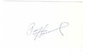 Autographed PAUL HORNUNG 3x5 INDEX CARD