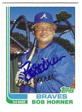 Autographed BOB HORNER 2003 TOPPS ALL TIME FAN FAVORITES Card