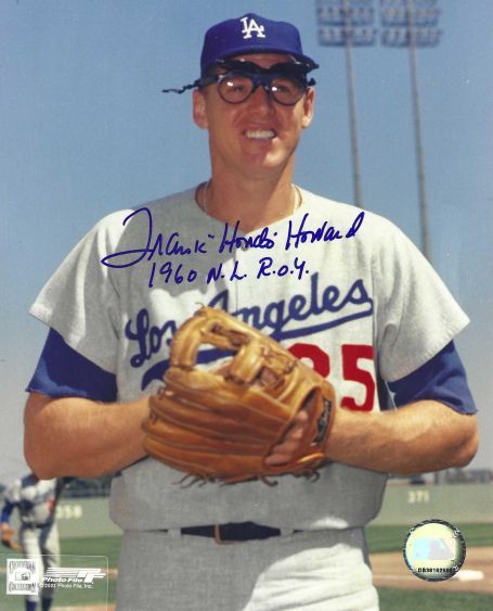 AUTOGRAPHED FRANK HOWARD "1960 NL ROY" 8x10 Los Angeles Dodgers photo