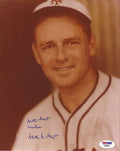 Autographed WAITE HOYT 8x10 New York Giants Photo PSA/DNA