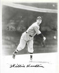 AUTOGRAPHED WILLIS HUDLIN 8x10 Cleveland Indians Photo