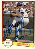 Autographed MIKE GRIFFIN 1982 DONRUSS Card
