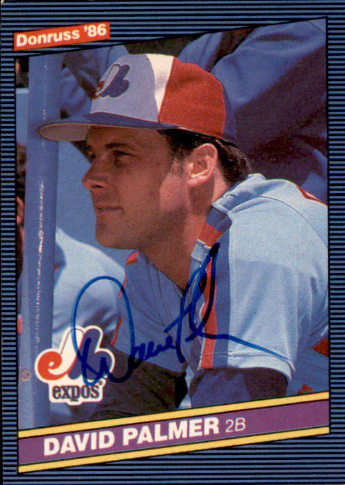 Autographed DAVE PALMER 1986 DONRUSS Card