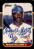 Autographed REGGIE WILLIAMS 1987 DONRUSS Card