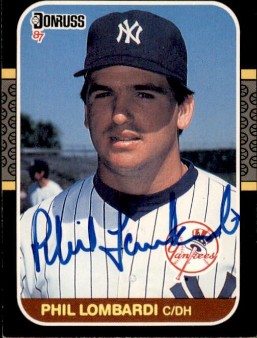 Autographed PHIL LOMBARDI 1987 Donruss Card