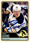 Signed  2012-13 O-Pee-Chee Nathan Gerbe Buffalo Sabres Hockey Card