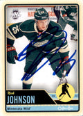 Autographed  2012-13 O-Pee-Chee Nick Johnson Minnesota Wild Hockey Card