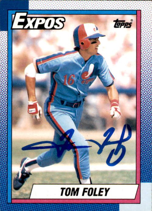 Autographed TOM FOLEY 1990 Topps Card