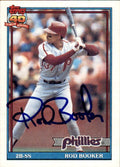 Autographed ROD BOOKER 1991 Topps Card