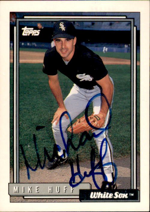 Autographed MIKE HUFF 1992 Topps Card