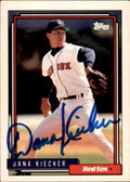 Autographed DANA KIECKER 1992 Topps Card