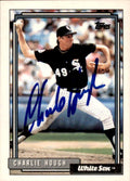 Autographed CHARLIE HOUGH 1992 Topps Card