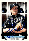 Autographed GREG HIBBARD 1993 Topps Card