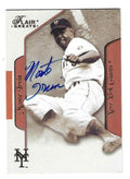 Autographed MONTE IRVIN New York Giants 2003 FLEER FLAIR GREATS CARD