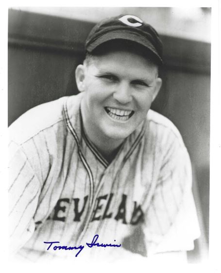 AUTOGRAPHED TOMMY IRWIN 8x10 Cleveland Indians Photo