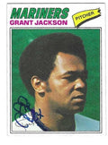 Autographed GRANT JACKSON Seattle Mariners 1977 Topps Card