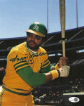 Autographed REGGIE JACKSON Oakland A's 8X10 Photo JSA