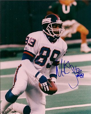 Autographed MARK JACKSON New York Giants photo