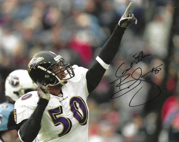 Autographed BRAD JACKSON 8x10 Baltimore Ravens Photo