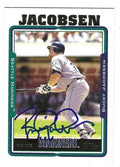 Autographed BUCKY JACOBSEN Seattle Mariners 2005 Topps Card