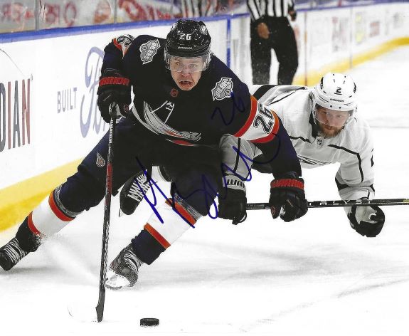 Autographed MATTIAS JANMARK 8X10 Edmonton Oilers Photo