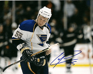 Autographed CAM JANSSEN 8X10 St. Louis Blues Photo