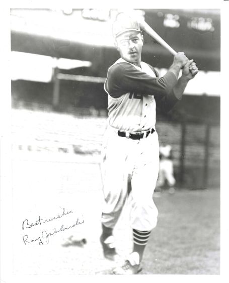 AUTOGRAPHED RAY JABLONSKI 8X10 Cincinnati Reds Photo
