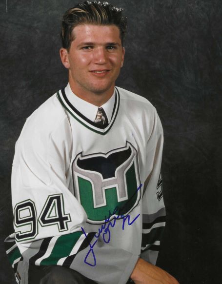 Autographed JEFF O'NEILL 8x10 Hartford Whalers Photo
