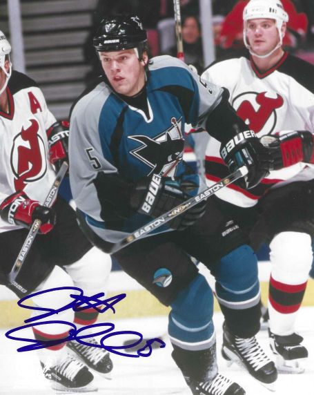 Autographed JEFF JILLSON 8X10 San Jose Sharks photo