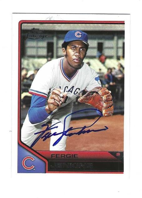 Autographed FERGIE JENKINS 2011 Topps Lineage Card