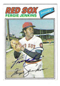 Autographed FERGIE JENKINS Boston Red Sox 1977 Topps Card