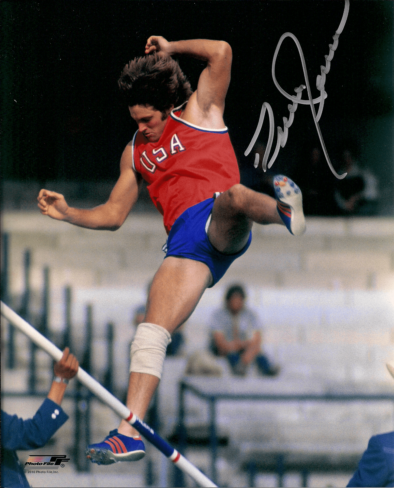 Autographed BRUCE JENNER 8x10 USA Photo