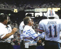 Autographed JIM JENSEN 8X10 Miami Dolphins photo