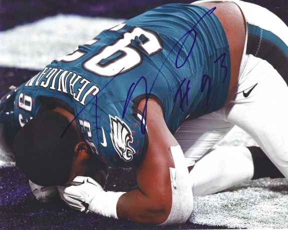 Autographed TIM JERNIGAN 8X10 Philadelphia Eagles Photo