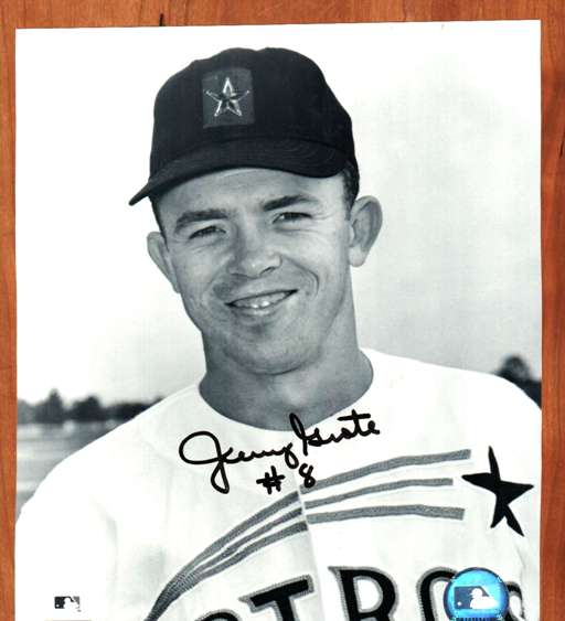 AUTOGRAPHED  photo JERRY GROTE Houston Astros