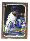 Autographed Howard Johnson New York Mets 2005 Upper Deck Classics card #44