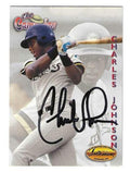 Autographed CHARLES JOHNSON Florida Marlins 1994 Ted Williams Card Company Card