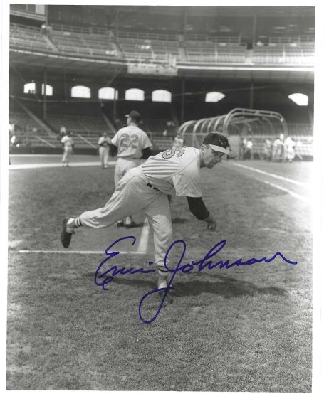 AUTOGRAPHED ERNIE JOHNSON 8x10 Baltimore Orioles Photo