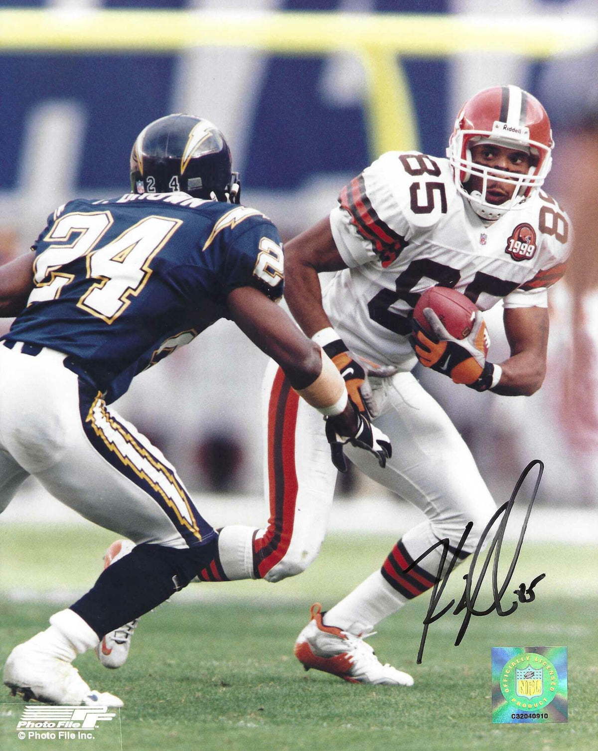 Autographed  KEVIN JOHNSON 8X10 Cleveland Browns Photo