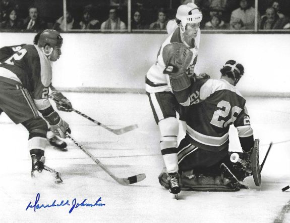 Autographed MARSHALL JOHNSTON California Golden Seals 8X10 Photo