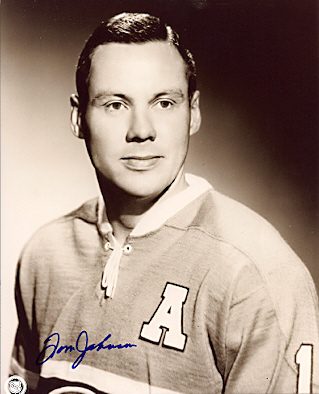 Autographed TOM JOHNSON Montreal Canadiens Photo